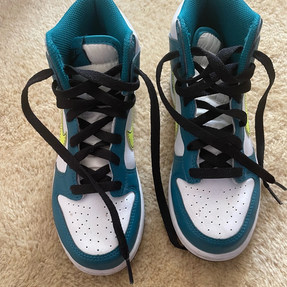 Youth Nike Dunk Hightop
Bright Spruce Volt (GS) Sneakers